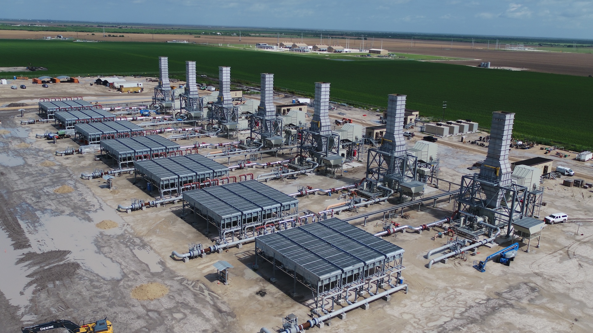 Solar Panel Pile Installation